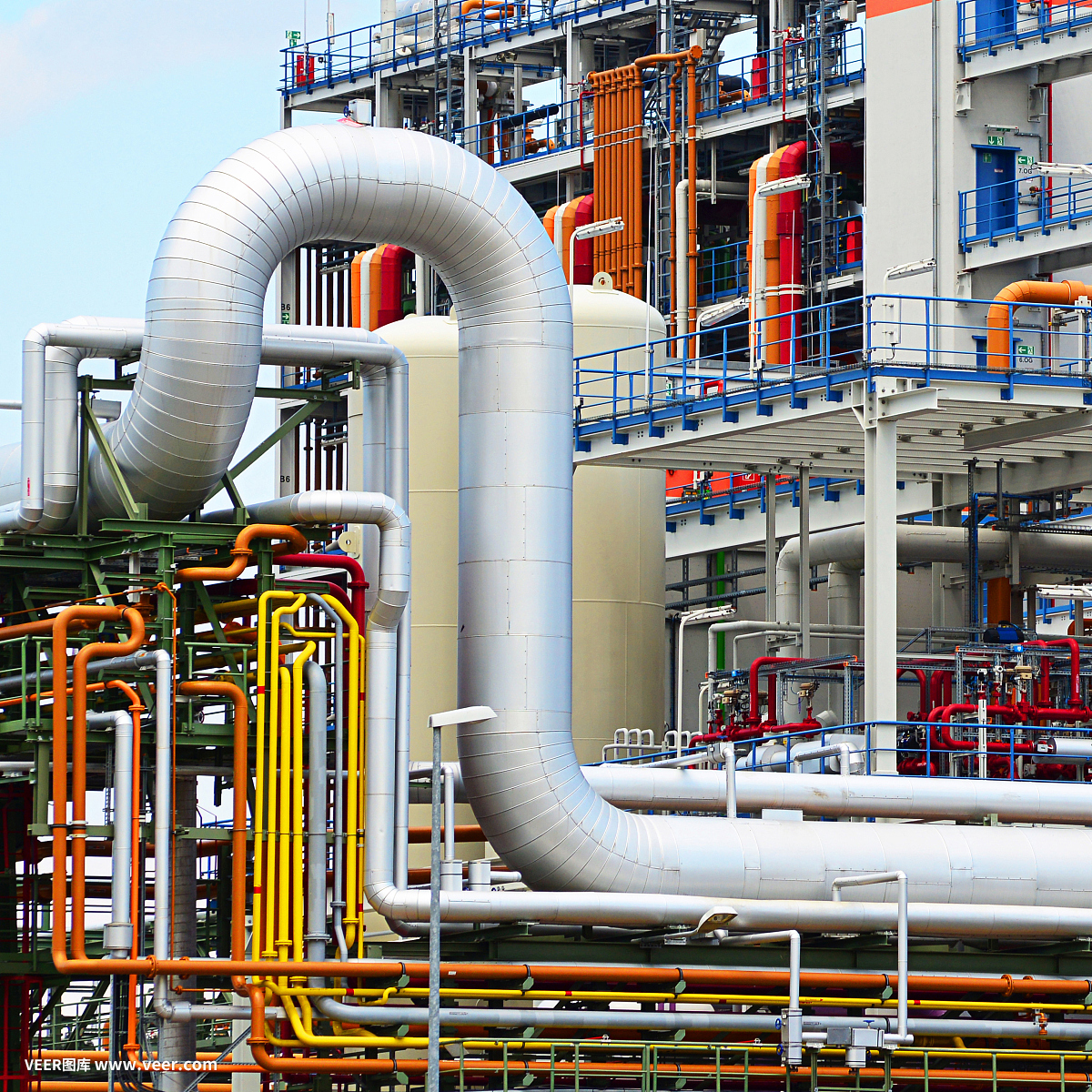 化學工業。制造化學產品的工廠。建筑和設備